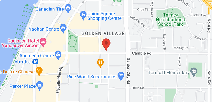 map of 8651 CAMBIE ROAD